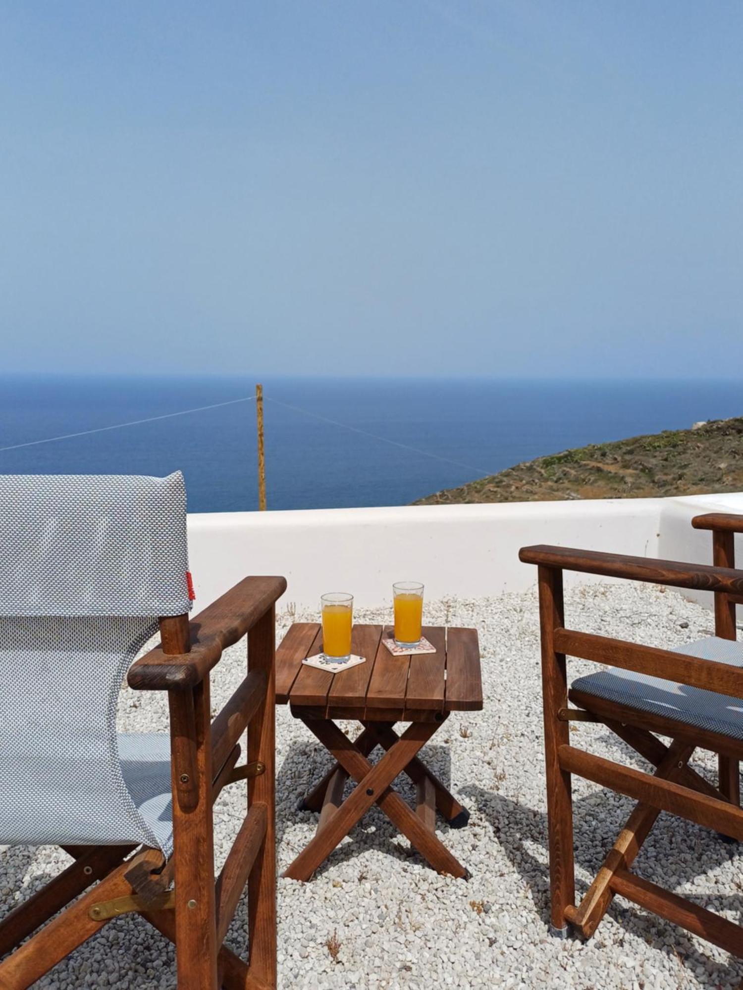 'Irene' Cycladic House With Sunrise And Sea View! Villa Finikiá Kültér fotó